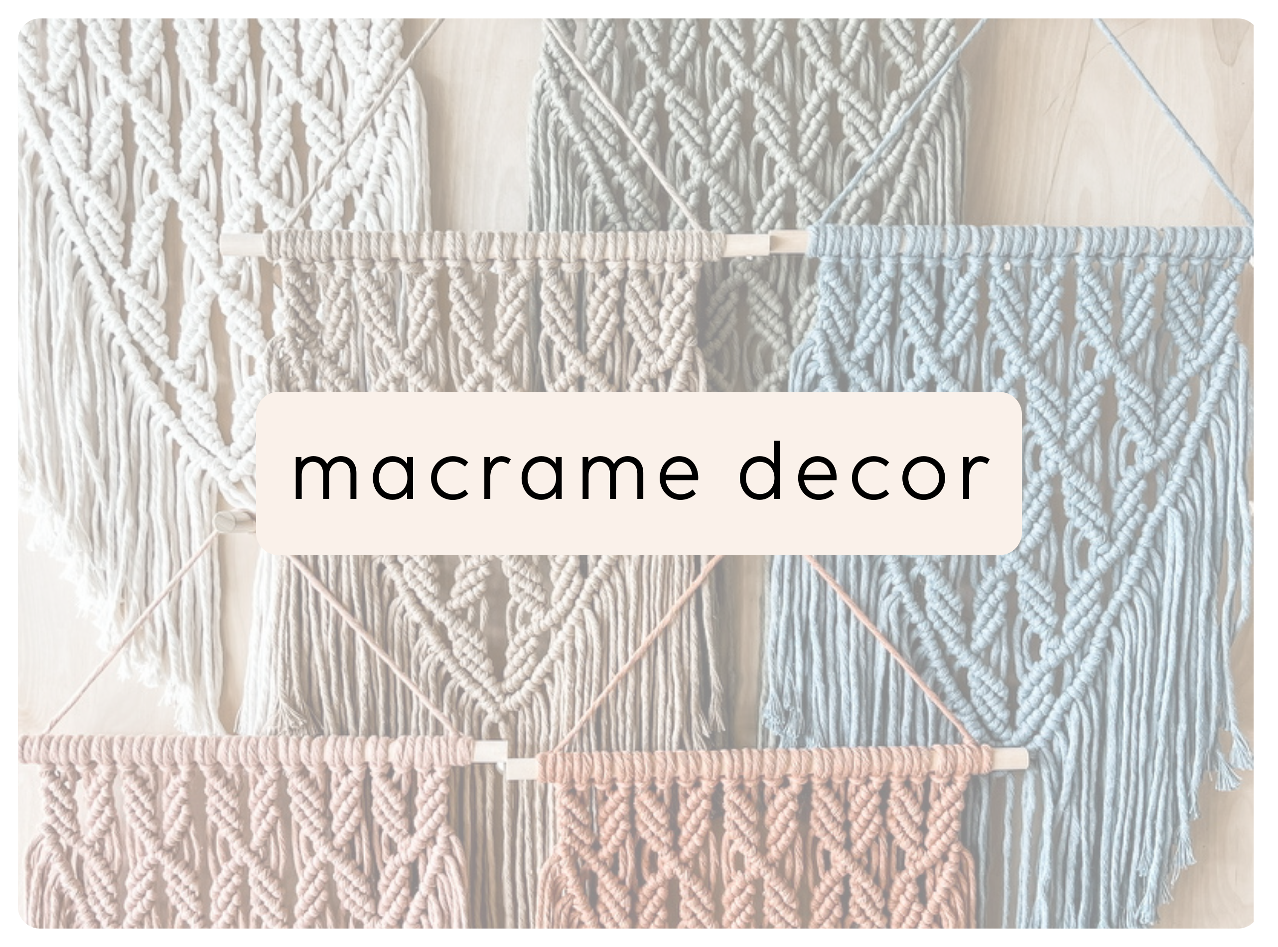 macrame wall decor – Collective Harmony Co