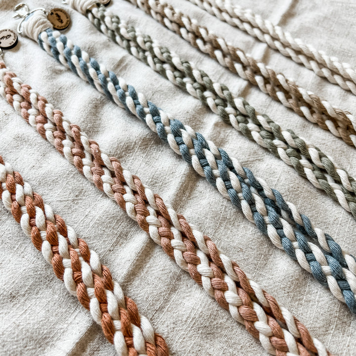 thin braided lanyard