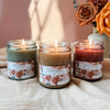 fall candle trio