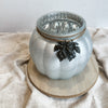 pumpkin planter pot - silver