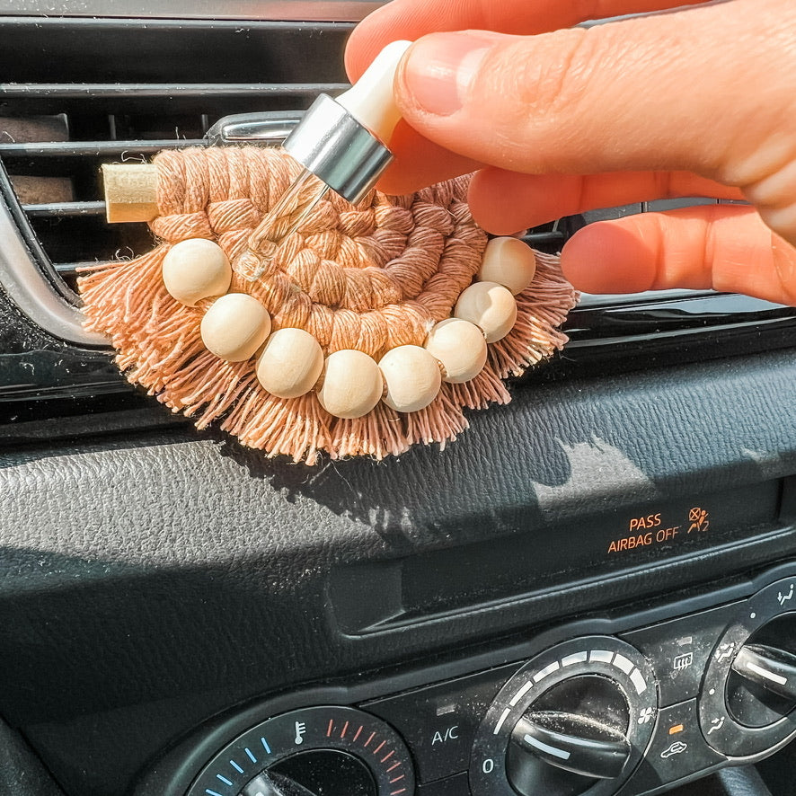 boho car vent clip diffuser