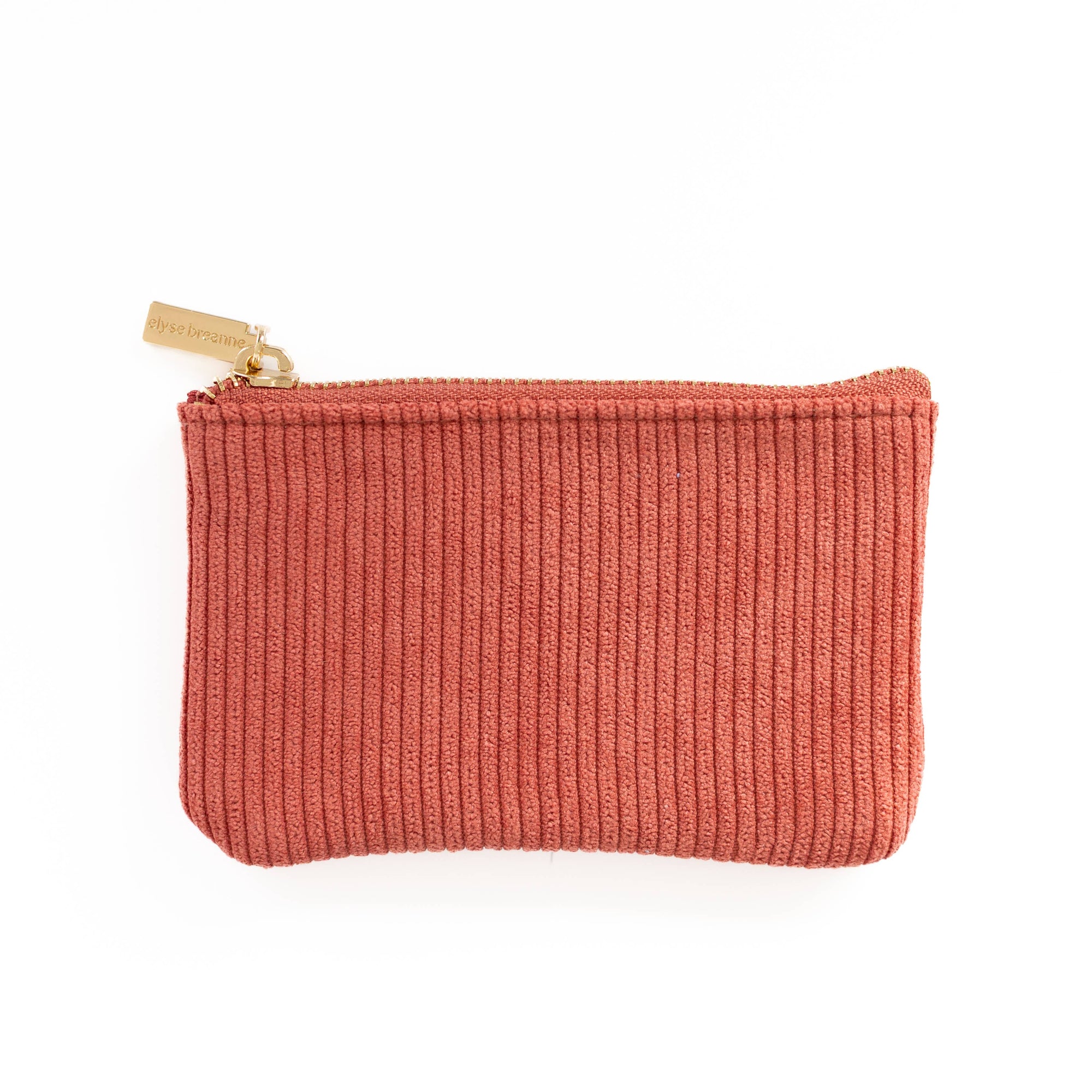 coral zip pouch