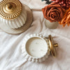 ceramic harvest pumpkin candle