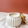 ceramic harvest pumpkin candle