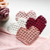 boho heart coaster