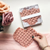 boho heart coaster set