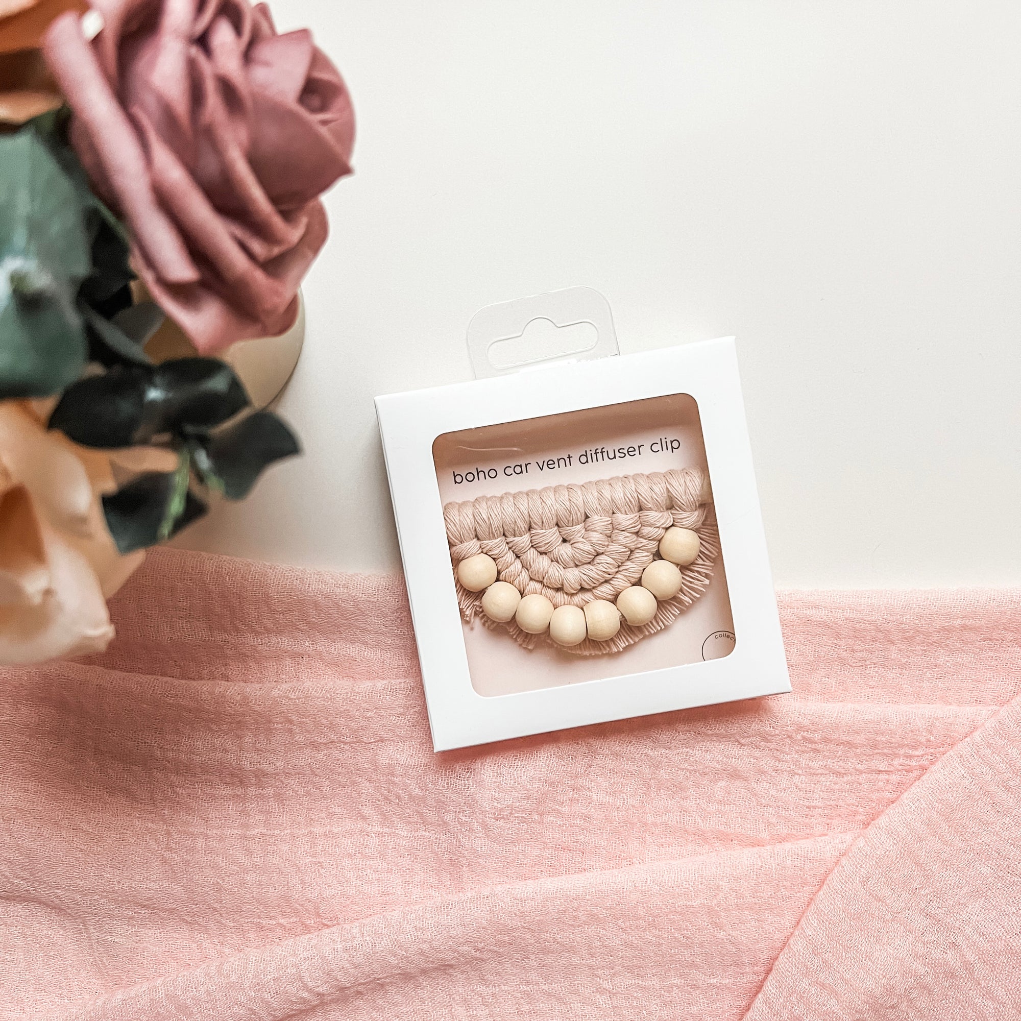 valentine's boho car vent clip diffuser