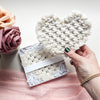 boho heart coaster set