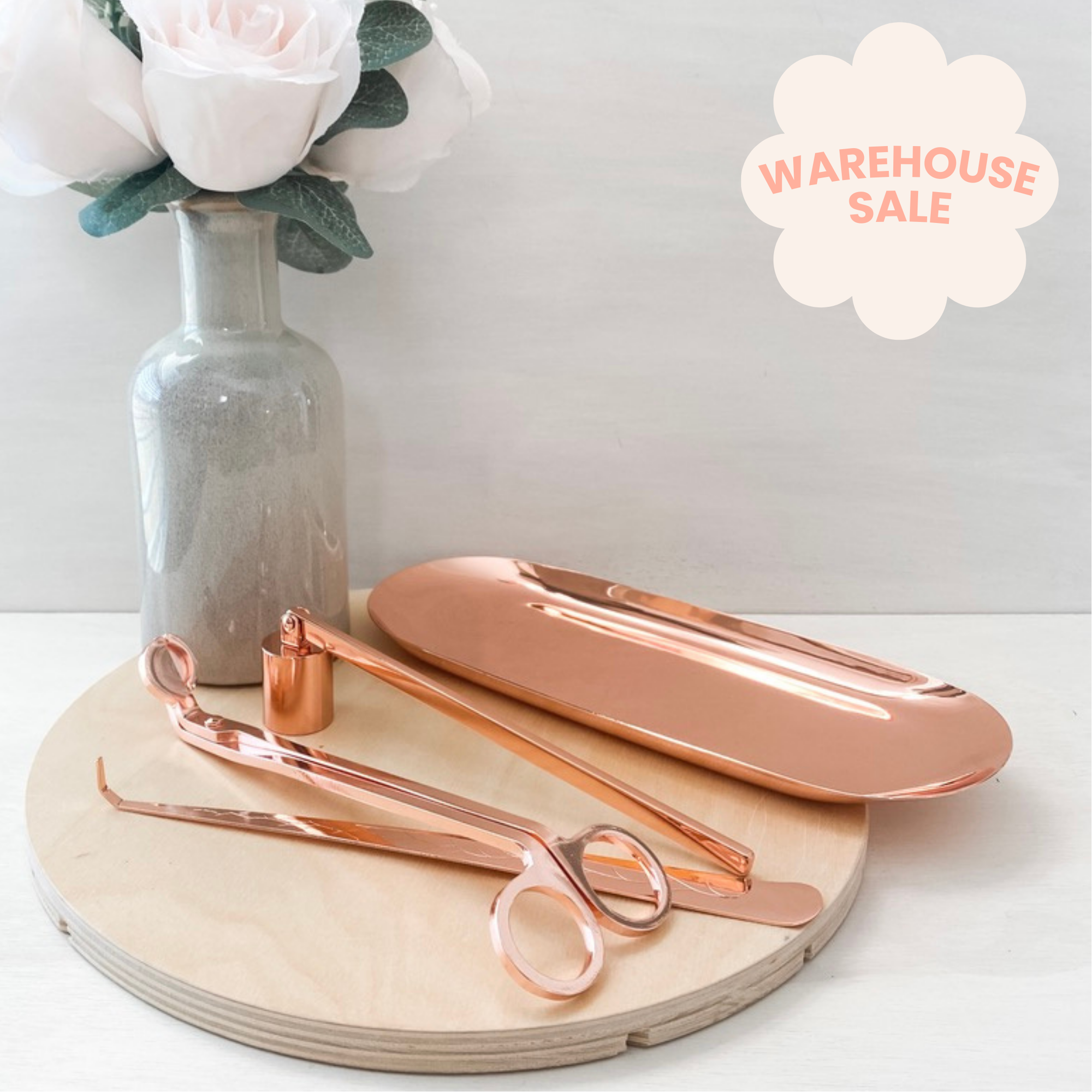rose gold candle care kit