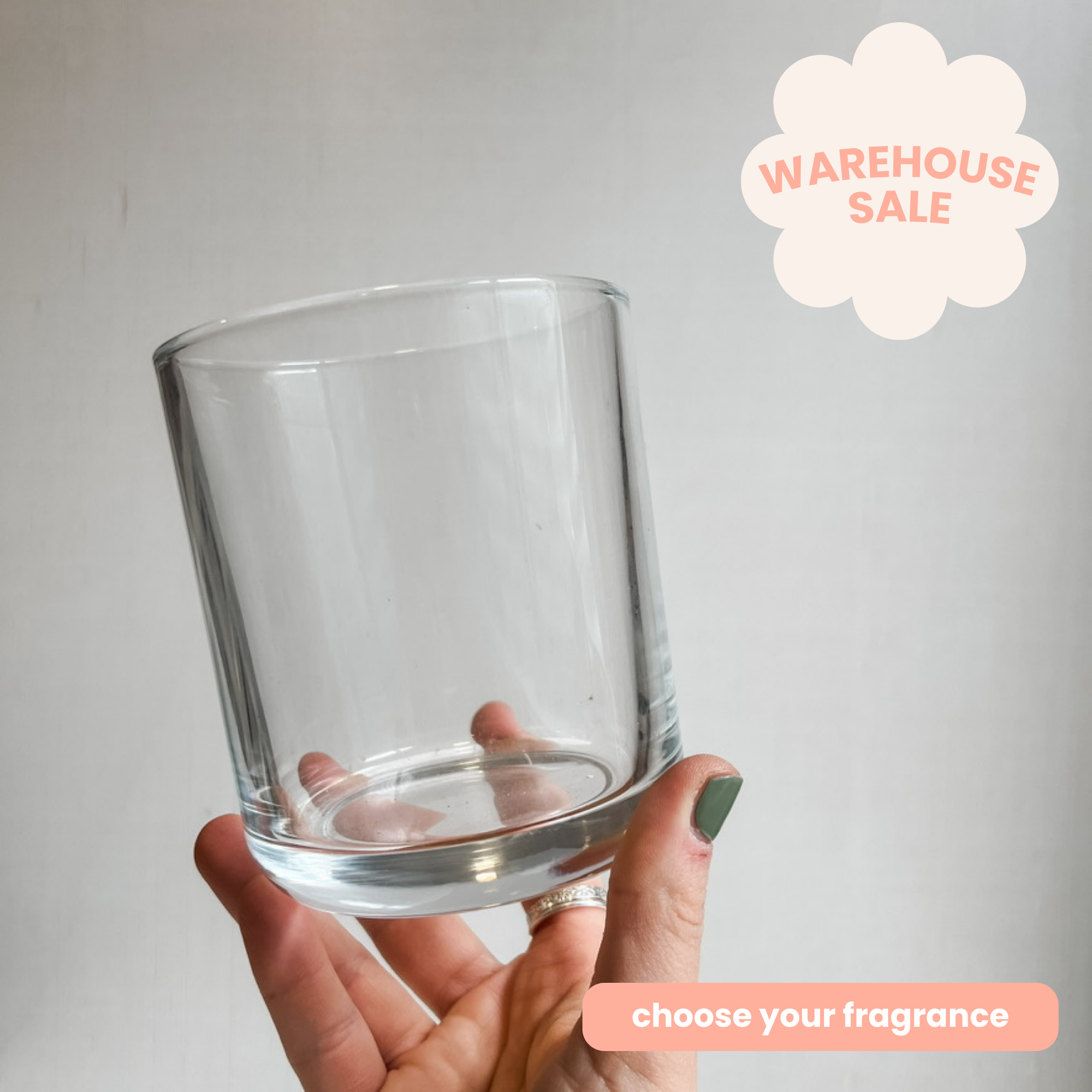clear deluxe candle jar