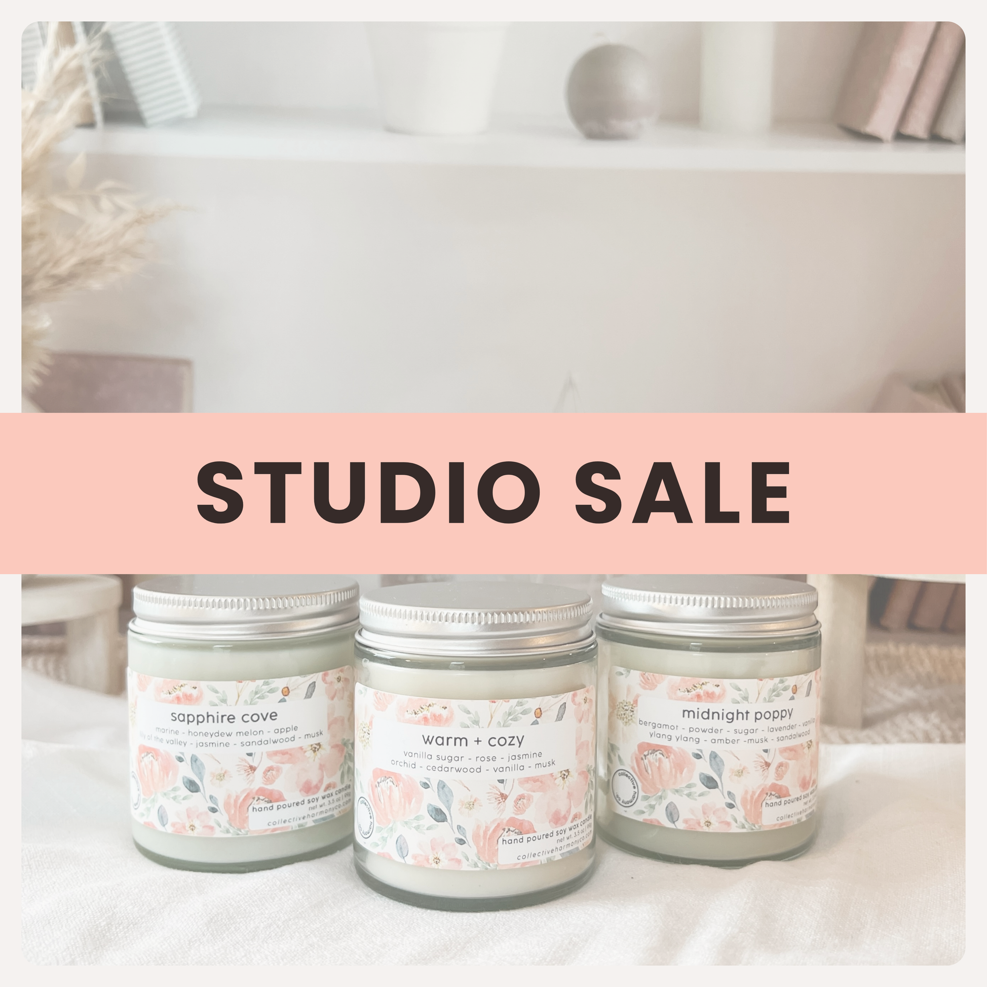 STUDIO SALE sample soy candle