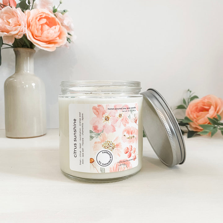 single wick core soy candles