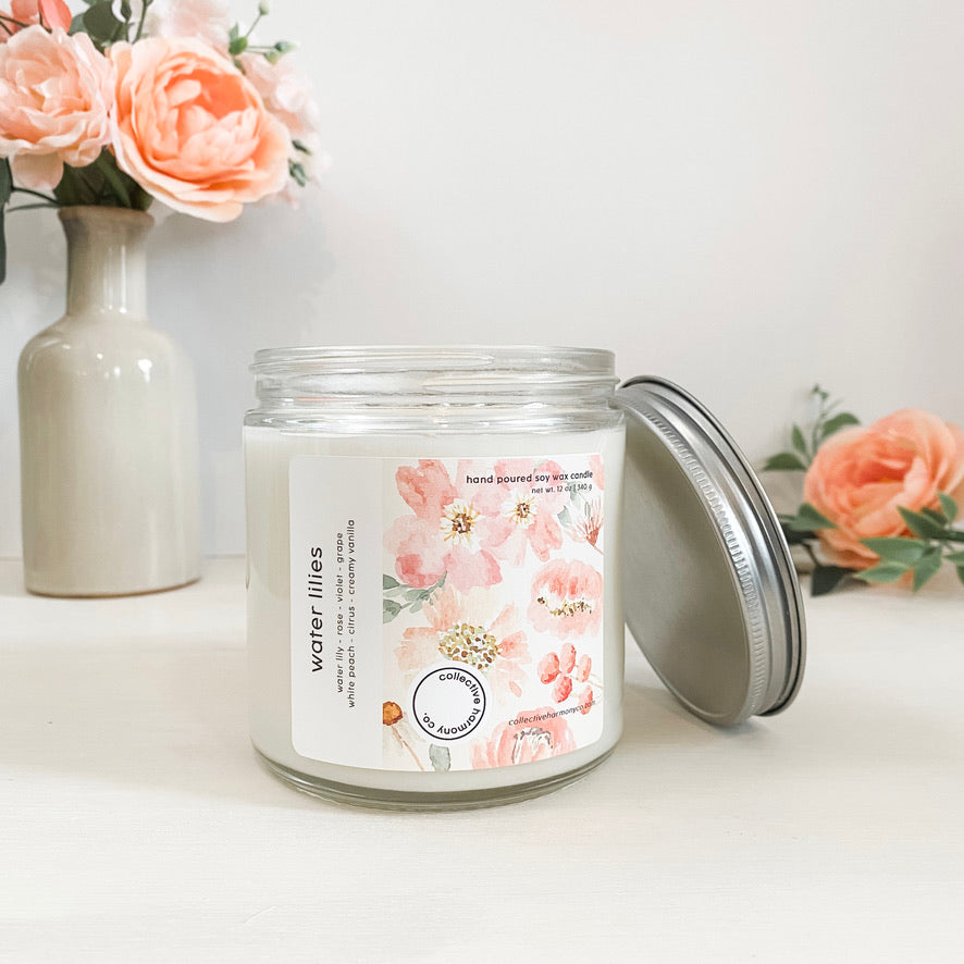 single wick core soy candles