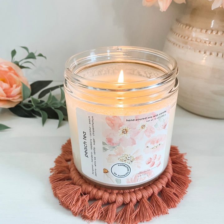 single wick core soy candles