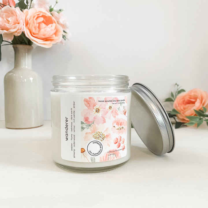 single wick core soy candles