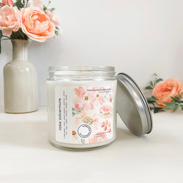 single wick core soy candles